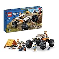 LEGO City 60387 4WD Off-Road Adventure Toy Blocks, Present, Vehicle, Glue, Boys, Girls, Ages 6 and Up