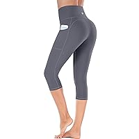 Ewedoos Women's Yoga Pants with Pockets - Leggings with Pockets, High Waist Tummy Control Non See-Through Workout Pants