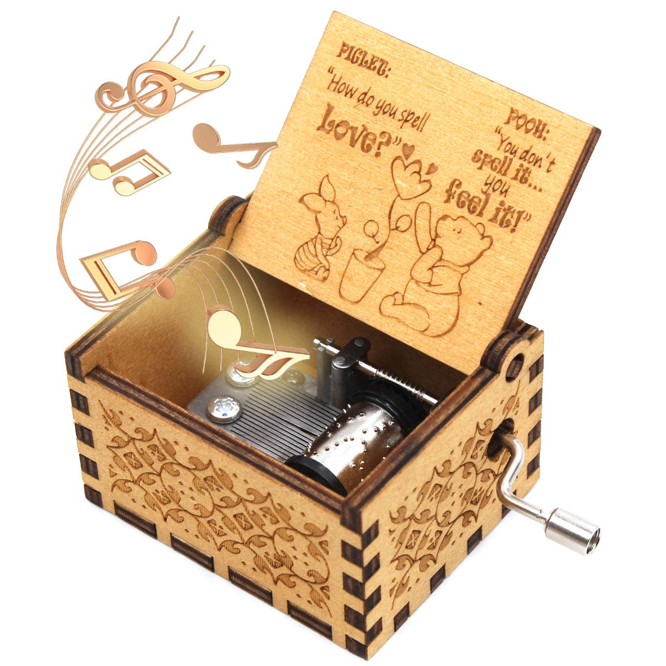 Hộp nhạc gỗ - The Pooh Saying Music Box là một sản phẩm mang lại sự sang trọng, độc đáo và đầy tình cảm. Với chất liệu gỗ cao cấp và thiết kế đơn giản nhưng thanh lịch, hộp nhạc gỗ này sẽ là món quà đặc biệt dành cho những người bạn thân, người thân trong dịp Giáng Sinh này. Hãy cùng xem hình ảnh về hộp nhạc gỗ này để cảm nhận sự đẳng cấp và độc đáo của nó.