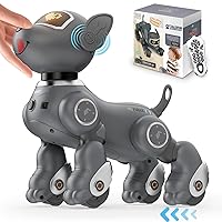 VATOS Robot Dog Toy for Kids, Voice & 2.4GHz Remote Control Robot Pet with Interactive Touch Sensors, Over 20+ Responses, Program Mode, Robotic Puppy Toy for Kids Boys & Girls
