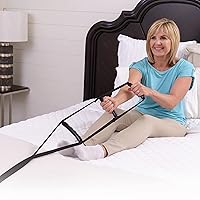 BedCaddie, Pull Up Assist Bed Ladder with Non-Slip Handles for Adults, Seniors, and Elderly, Adjustable Length Bed Lift, Sit Up Helper Bed Assistance, Mobility Aid for Handicapped and Injured
