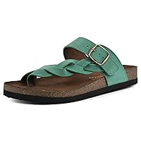 WHITE MOUNTAIN Women's Crawford Signature Comfort Molded Footbed Braided Sandal