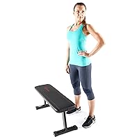 Flat Utility 600 lbs Capacity Weight Bench for Weight Training and Ab Exercises SB-315 , Black