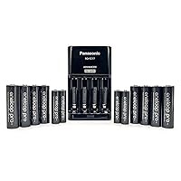 Eneloop Panasonic K-KJ17KC84CZ pro Power Pack; 8AA, 4AAA, and Advanced CC17 Rechargeable Battery Charger