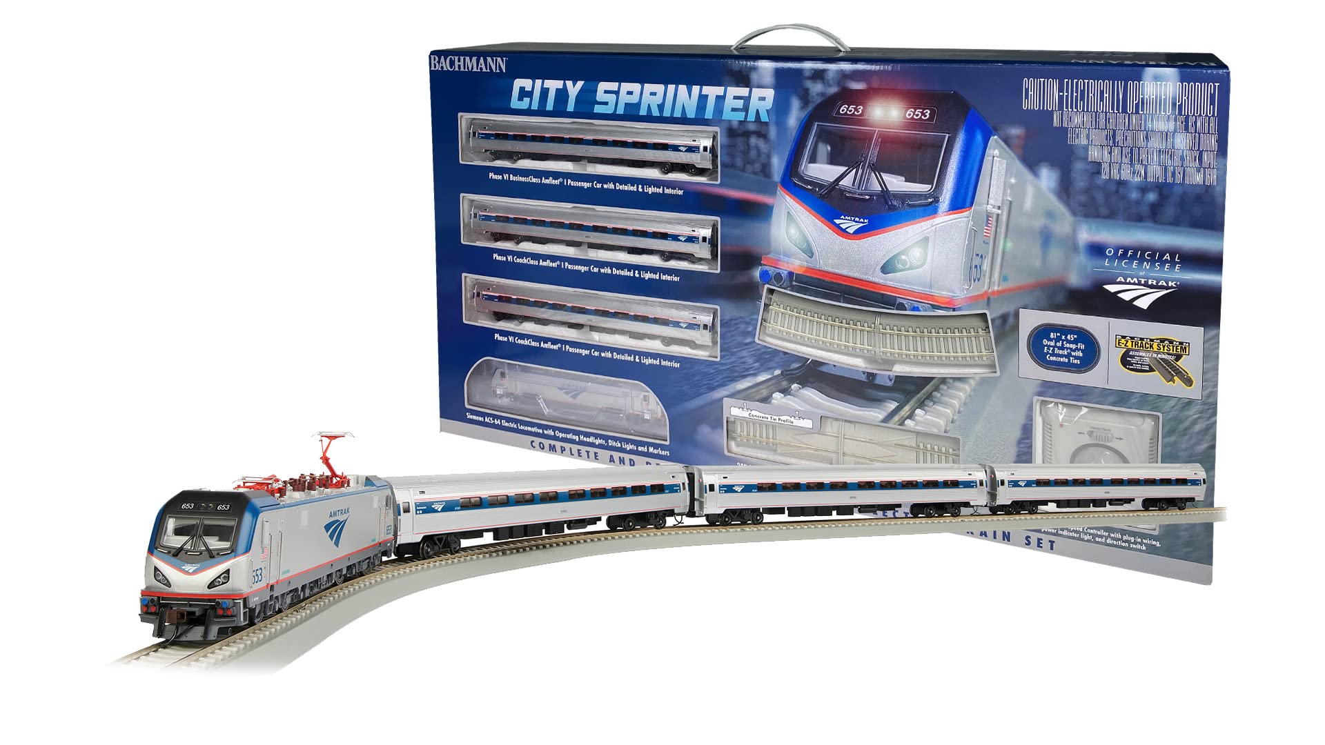 Bachmann Trains - Amtrak® City Sprinter - Ready to Run Electric Train Set - HO Scale