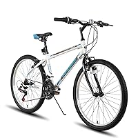 Hiland 24 26 inch Mountain Bike for Men Women, 21 Speeds High-Carbon Steel Frame, Sport Cycling MTB Bicycle for Adult