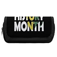 Black History Month High Capacity Pencil Case Double Layer Pencil Bags Multifunction Storage Pen Pouch