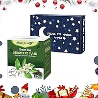 20PCS Lavender Steam Eye Mask and Green Tea Steam Eye Mask for Relaxation and Eye Strain Disposable Heated Sleep Mask for Dry Eyes Fatigue Dark Circles Tired Eyes