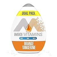 MiO Vitamins Orange Tangerine Naturally Flavored Liquid Water Enhancer, 1.62 Fl Oz (Pack of 2)