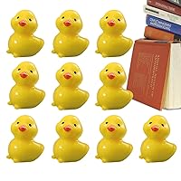 Miniature Ducks, Cute Yellow Duck – Duck Toy in Pot DIY Decoration Charm Doll's House Garden Decoration for Christmas Birthday Party (Duckling)