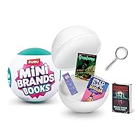 Books Capsule by ZURU Real Miniature Book Brands Collectible Toy, Capsules of 5 Mystery Miniature Books with Real readable Pages and Accessories for Kids, Teens, Adults (Single Capsule)