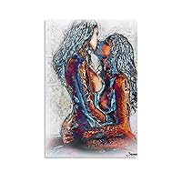 Posters for Room Aesthetic Sexy Lesbian Posters Funny Oil Painting Prints Room Posters Sex Poster (4 Canvas Painting Wall Art Poster for Bedroom Living Room Decor 08x12inch(20x30cm) Unframe-style