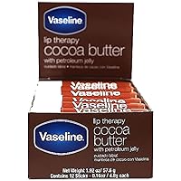 Vaseline Lip w/o Backer Card Cocoa - 12 Pack Box