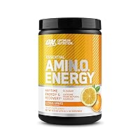 Optimum Nutrition Amino Energy Pre Workout Powder with BCAAs & Amino Acids - Blueberry Lemonade & Citrus Spritz Flavors, 30 Servings Each