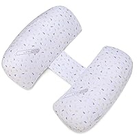 Pregnancy Pillows for Sleeping, Soft Maternity Body Pillow for Side Sleeper, Support for Back, Legs, Belly, Adjustable Travel Pregnant Women Pillow White