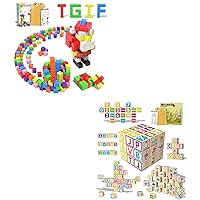 Magnetic Blocks Classroom Must Have Educational Magnet Number Letter Building Cubes Toys for Kids Preschool, Stem Numberblocks Learning Math Counting 123 and Reading Alphabet ABC for Toddlers