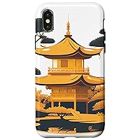 iPhone X/XS Beauty of Japanese Artistry with This Golden Pavilion Case
