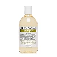 Phillip Adam Verbena Sage Shampoo for Shiny Hair - Sulfate Free and Paraben Free - For All Hair Types - 12 Fl Oz
