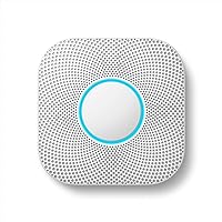 Google Nest Protect - Smoke Alarm - Smoke Detector and Carbon Monoxide Detector - Battery Operated , White - S3000BWES