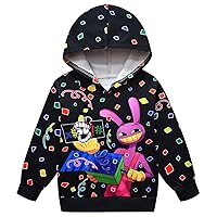 Circus Hoodies for Kids Circus Cartoon Sweatshirt 6-14Y