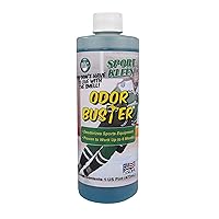 Sport Kleen ODOR BUSTER with natural bio-enzymes effectively deodorizes sports gear, padded sports equipment, clothing, gym bags and shoes for up to 6 months, 16 oz Concentrate (Pack of 2)
