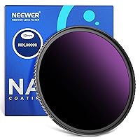 NEEWER 52mm ND100000 (16.5 Stop) Fixed Neutral Density ND Filter, Ultra Dark Multi Resistant Coated HD Optical Glass and Slim Aluminum Frame for Celestial Event Photography