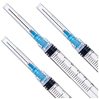 3ml Luer lock Syringe with diameter 23G Long 1Inch Needle, Sealed Package (100)