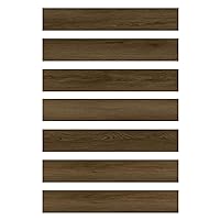 FloorPops 36-in by 6-in Dark Oak Peel and Stick Wood Floor Planks, Pack of 7 Tiles, FPW6155