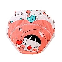 Baby Girls Cotton Training Underwear Cute Rabbit Pattern Briefs Trunk Summer Breathable Recycle Di𝐚pers