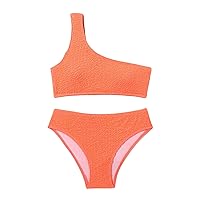 SOLY HUX Girl's One Shoulder Bikini Bathing Suits 2 Piece Swimsuits