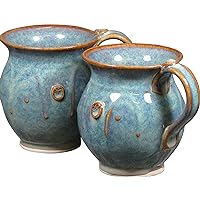 Handmade Irish Coffee & Tea Mugs. Set of Two Hand-Thrown Cups 300ml
