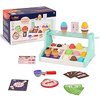 Battat Education – Ice Cream Toys for Kids – Play Ice Cream Set – Ice Cream Stand for Toddlers – Ice Cream Playset – 3 Years + – My Ice Cream Shop