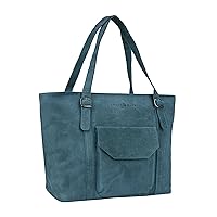 Sage Leather Tote/Top Handle Shoulder Bag for Women