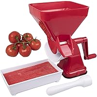 CucinaPro Tomato Strainer- Easily Juices w No Peeling Deseeding or Coring Necessary- Suction Cup Base Food Press- Homemade Pasta Sauces, Fresh Salsa, Puree Maker - Farm to Table Cooking Made Easy