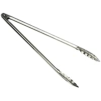 Winco Coiled Spring Heavyweight Stainless Steel Utility Tong, 16-Inch