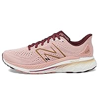 New Balance Women's Fresh Foam X 860 V13, Pink Moon/Nb Burgundy, 8