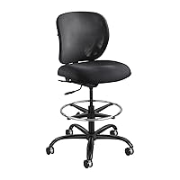 Safco Products Vue Heavy Duty Stool 3394BV, 24-7 Rated, 350 lbs Capacity, Ergonomic Mesh Back, 360° Swivel Seat, 5-Star Base