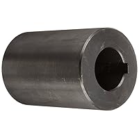 Part RC-100-KW Mild Steel, Black Oxide Plating Rigid Coupling, 1 inch bore, 2 inch OD, 3 inch Length, 5/16-18 x 1/2 Set Screw