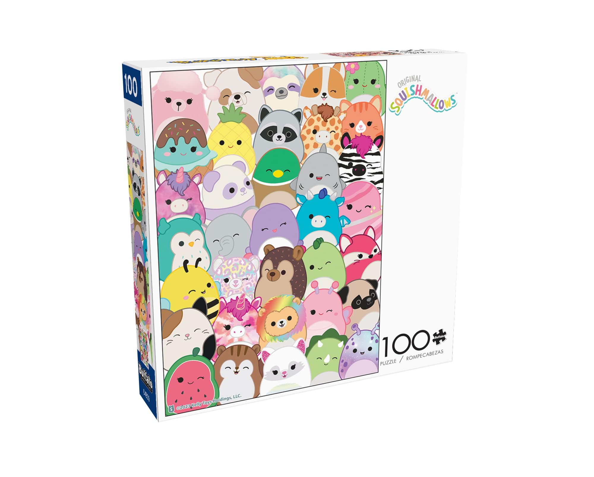 Buffalo Games - Squishmallows - Buddies - 100 Piece Jigsaw Puzzle for Families Kids Puzzle Perfect for Game Nights - Finished Size 15.00 x 11.00