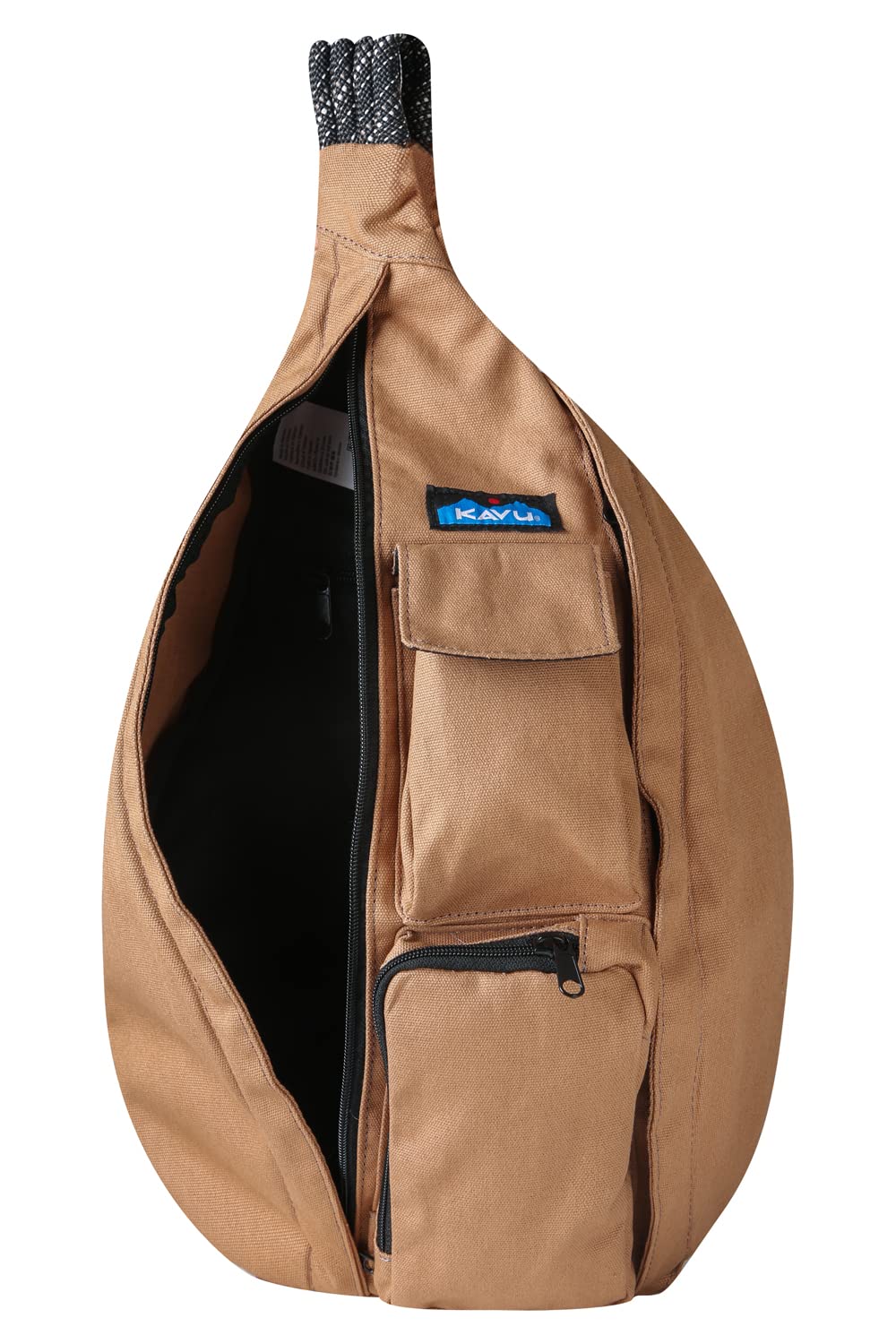 KAVU Original Rope Bag Sling Pack with Adjustable Rope Shoulder Strap - Dune