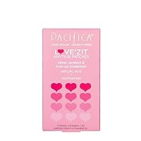 Pacifica Beauty, Love’Zit Anytime Patches, 32 Patches, Pimple Patch for Covering Zits and Blemishes, Hydrocolloid, Salicylic Acid, Niacinamide, Clogged Pores, Acne Prone Skin, Blemishes, Vegan