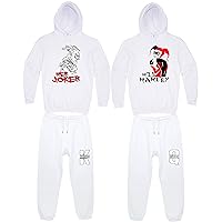 Her Joker and His Harley Matching Tracksuits - His and Hers Couple Matching Sweatsuits (Priced for Full Set)
