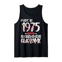 Born in 1975 48 Years Old Made in 1975 48th Birthday Tank Top