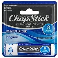 ChapStick Skin Protection Sunscreen Moisturizer, Original SPF 12 0.15 oz (Pack of 12)