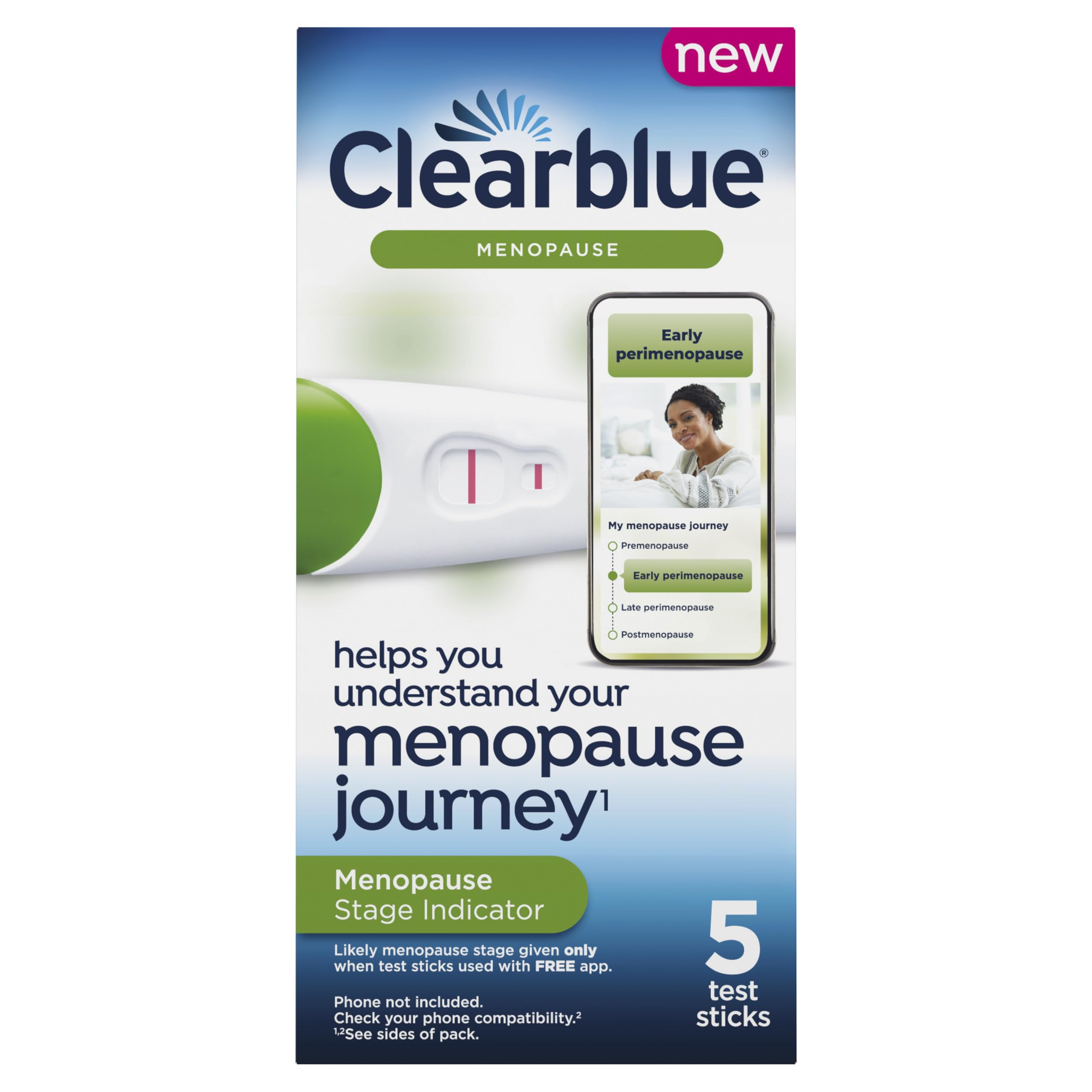 Clearblue Menopause Stage Indicator at-Home FSH Hormone Test Kit for Women