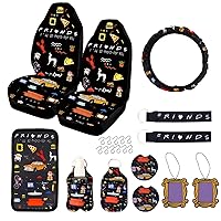 12PCS Car Accessories Set,Funny TV Show Merchandise,Car Seat Cover,Steering Wheel Cover,Universal for Auto Truck Van SUV