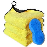 6 Microfiber Towels Super Soft Plush Cleaning Cloth 16x16" Ultra Absorben 