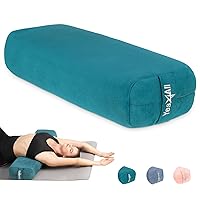 Yes4All Triple-Layer Sponge Yoga Bolster Pillow for Restorative Yoga & Meditation - Versatile Yoga Support Pillow, Balance & Poses Modification