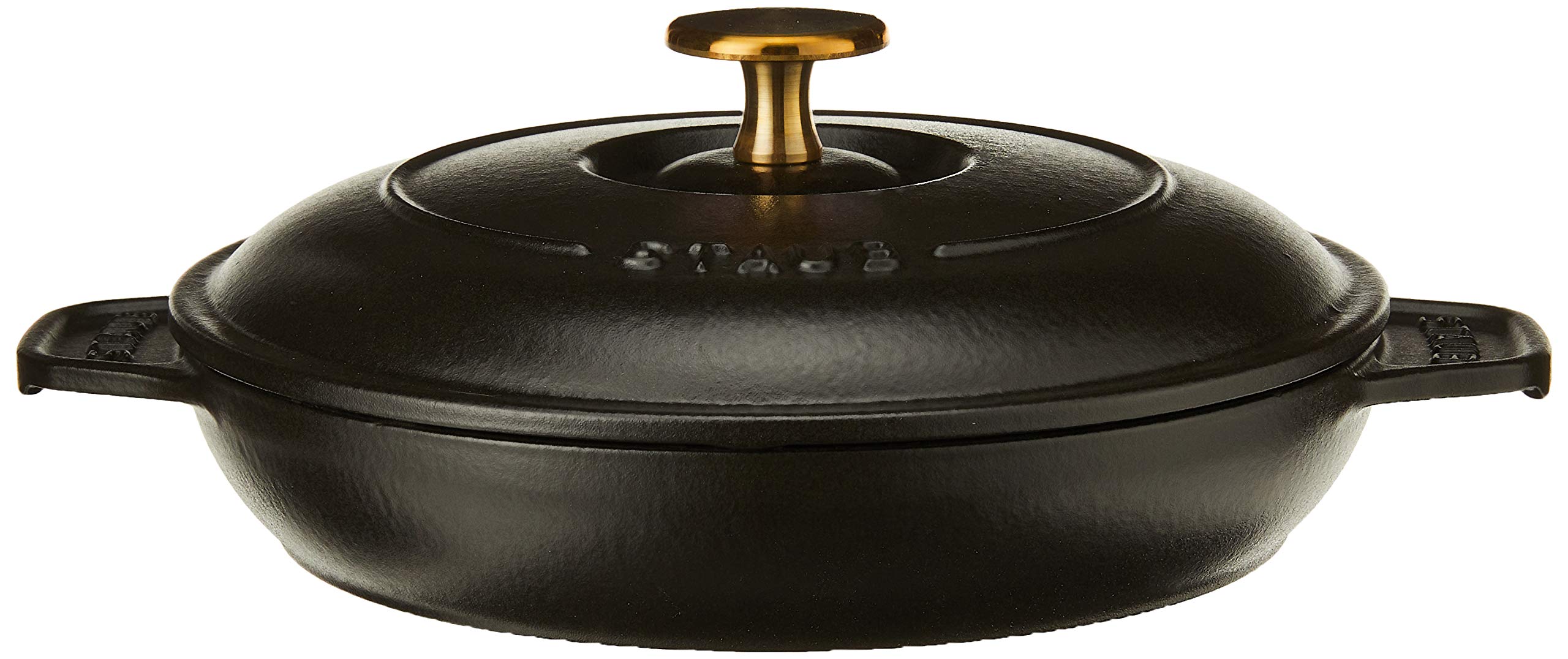 Staub Cast Iron 7.9-inch Round Covered Baking Dish - Matte Black, Made in France