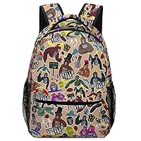 Backpack for Men Cartoon Travel Backpack Game Laptop Backpack Casual Backpack for School Work Hiking Kids Cute Animal Khaki